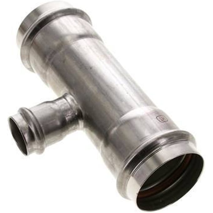 Tee Press Fitting - 28mm & 54mm Persmof - RVS