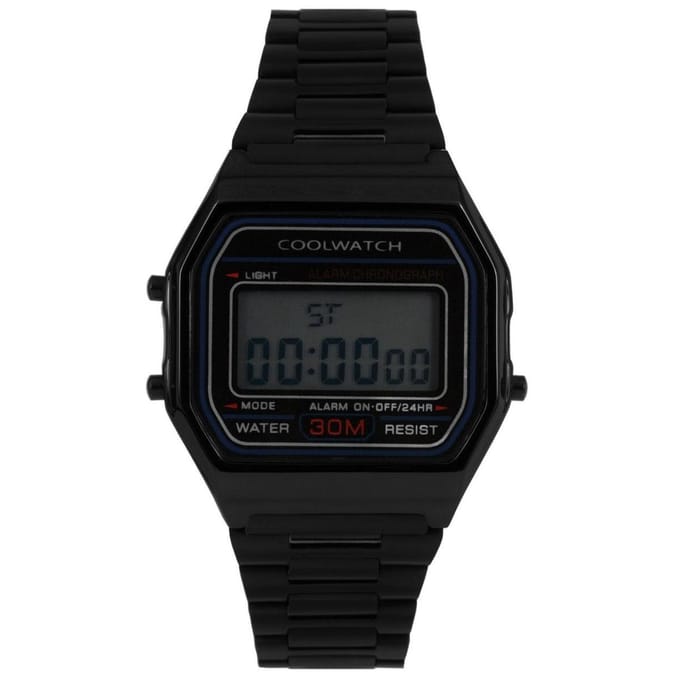 Coolwatch Horloge CW.383 Digital staal 5 ATM black