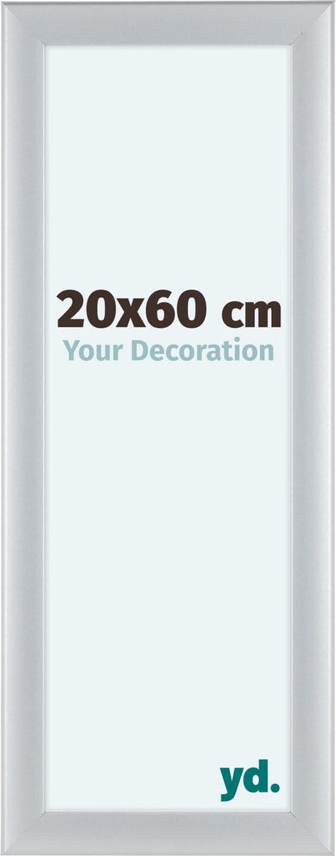 Your Decoration - Fotolijst 20x60 cm - MDF - Zilver Mat - Como