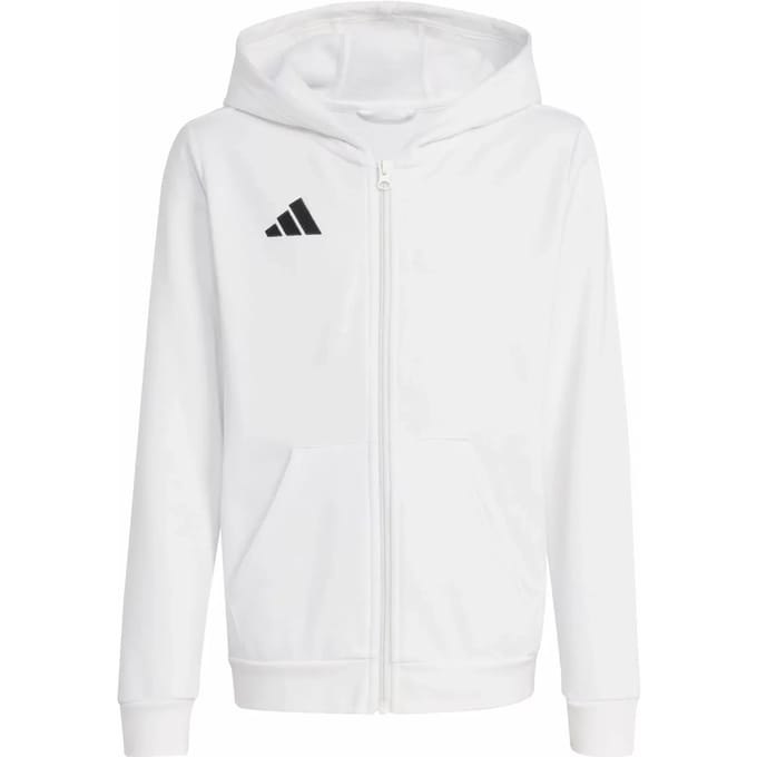 Adidas Performance Entrada26 Hoodie Met Lange Ritssluiting Kids - Kinderen - Wit