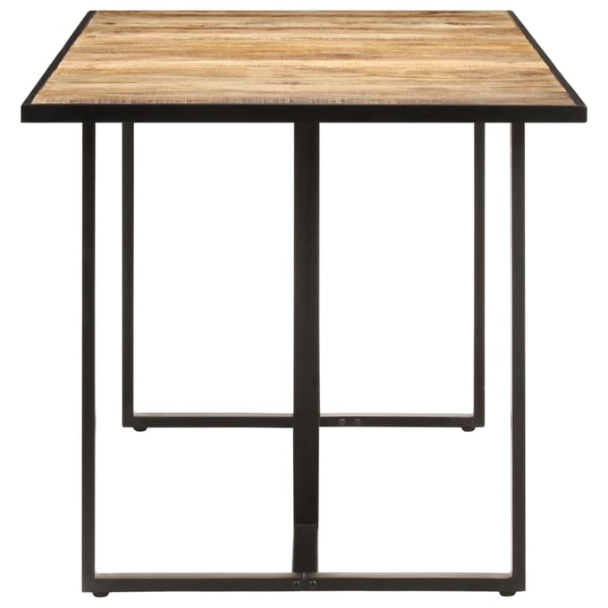 vidaXL - Eettafel - 200 - cm - ruw - mangohout