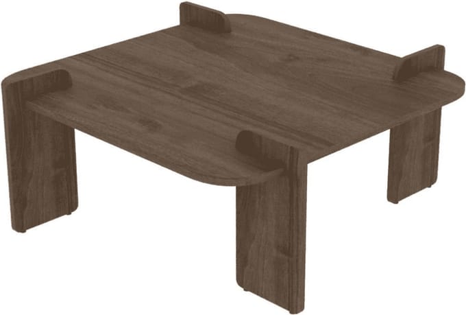 CALICOSY - Vierkant Salontafel met afgeronde randen L90 cm NOMA