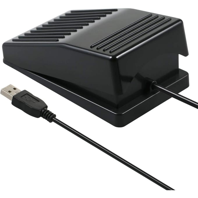FS22-PM USB Enkele Voetschakelaar Multifunctioneel Aangepast Voetpedaal Mechanische Schakelaar voor Afbeelding zwart