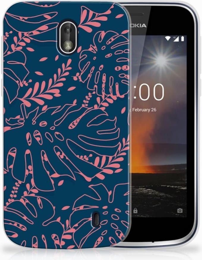 Nokia 1 TPU Case Palm Leaves