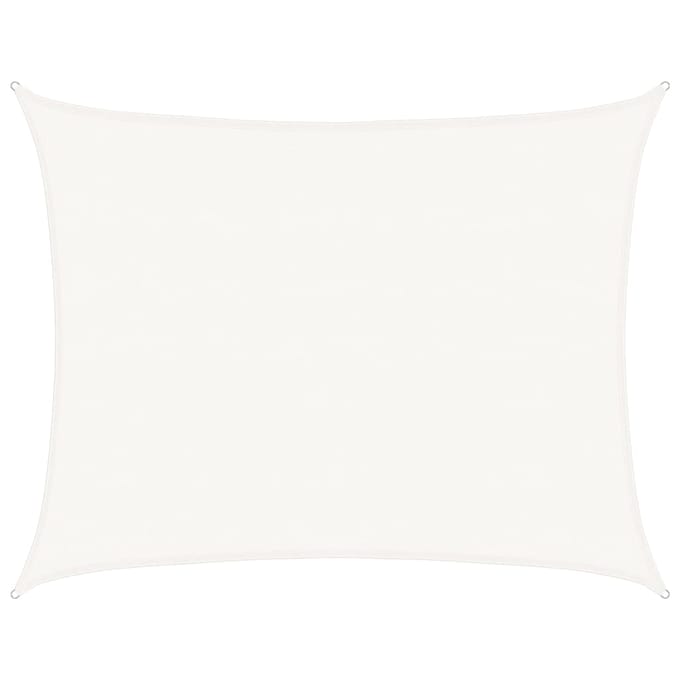 vidaXL - Zonnezeil - 160 - g/m² - 6x8 - m - HDPE - wit