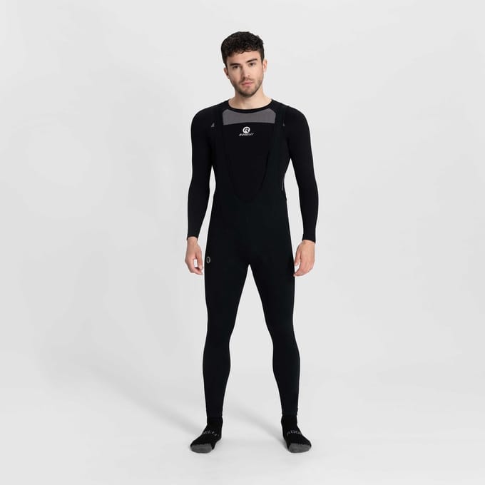 Rogelli Core Heren Lange Fietsbroek - Zeem - Bretels - Zwart