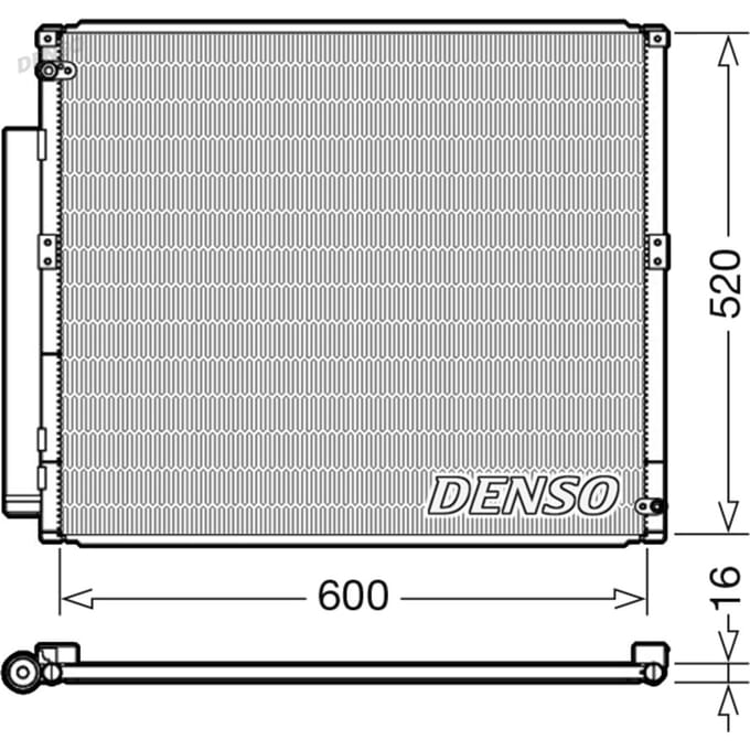 Condensator, airconditioning DENSO DCN50051