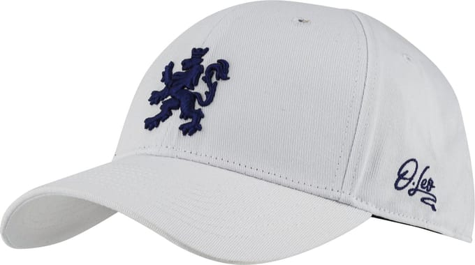 O.leo - Baseballpet - Wit - Blauwe Hollandse leeuw - Verstelbaar - Unisex