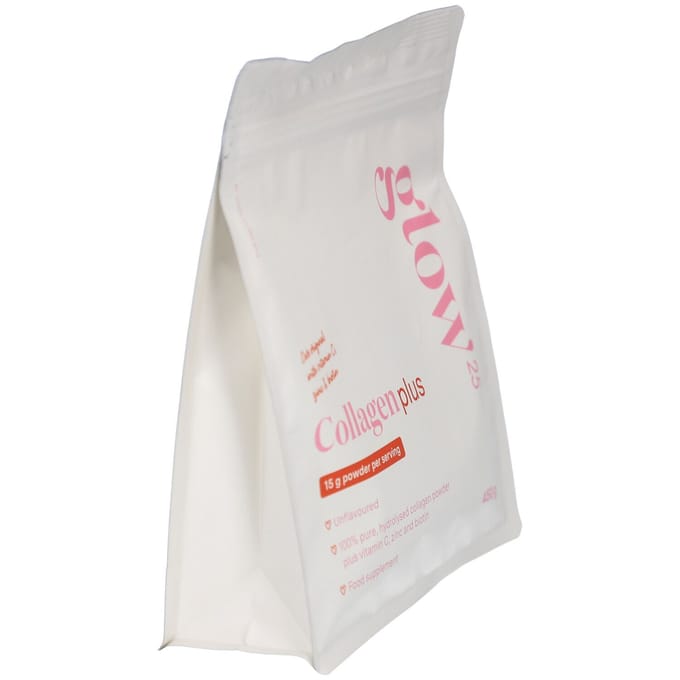 Glow25® collageen plus | met vitamine C, zink en biotine peptiden type 1 3 450 Poeder