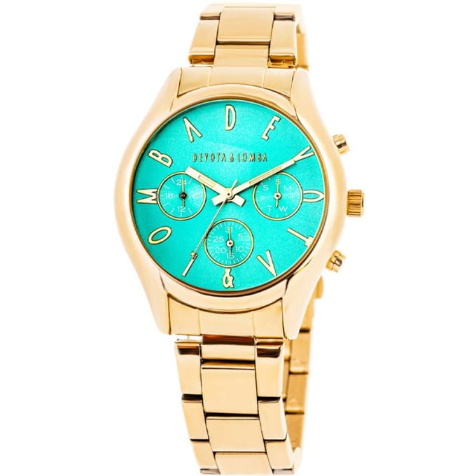 Devote & Lomba DL002UMF-02TURQUESE Dames Horloge 40mm 5ATM
