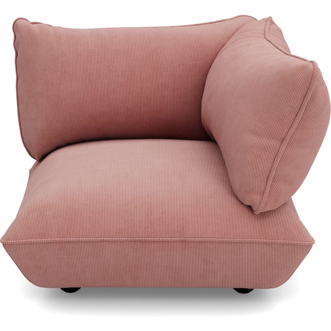 fatboy Sumo hoekbank rechts Koord Gerecycled - soft pink