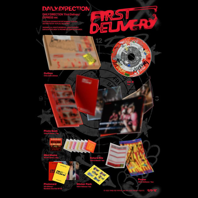 DIRECTIONQUOTIDIENNE [PremièreLivraison] (version JOURNAL.  Version EXPRESS.) + Cadeau gratuit Random ver. 1ea gray