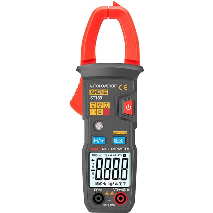 ANENG ST183 6000 telt digitale AC-stroomtang 600A automatische bereikmultimeter met