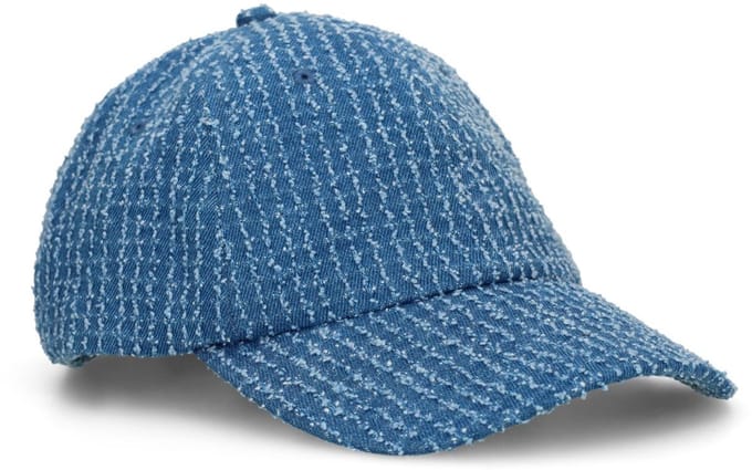 Manfield - Unisex - Blauwe denim pet - Maat 1