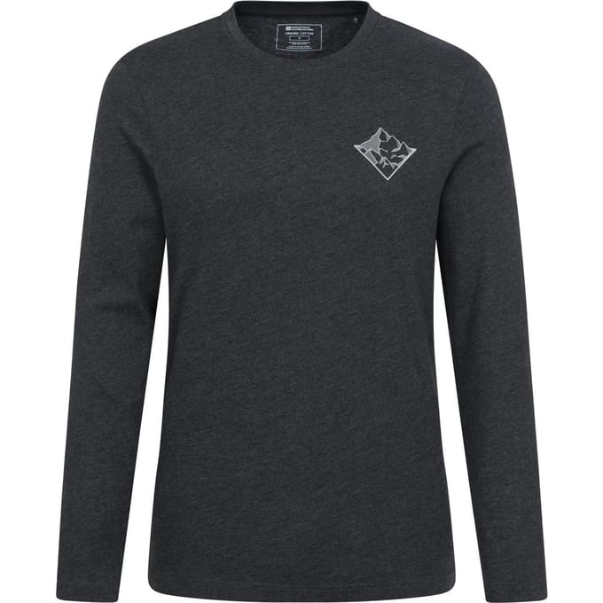 Mountain Warehouse Heren Bergzicht T-Shirt (Donkergrijs)