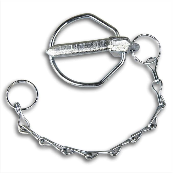 Veerstekker met ketting - Opvangbal pen - Trekker bevestigen - Cat. II compatibel - 8 x 7 x 2 cm