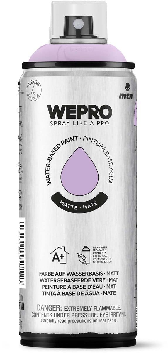 Spuitbus Violet Wisteria Mat MTN WEPRO WATER-BASED PAINT 400ML