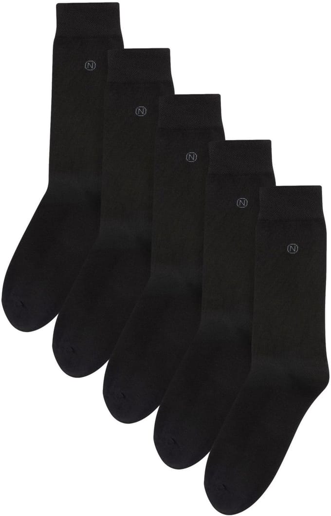 Next - Heren - Comfortabele sokken met zool met demping - Zwart