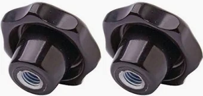 M10 Sterknop rond 50 mm met ijzeren draadbus - per 2 stuks - Stergreep - inwendig draad