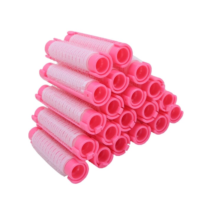 20 stuks Haar Permanent Staven Pluizige Permanent Staven Haarroller Kruller Kappersgereedschap KitRoze roze