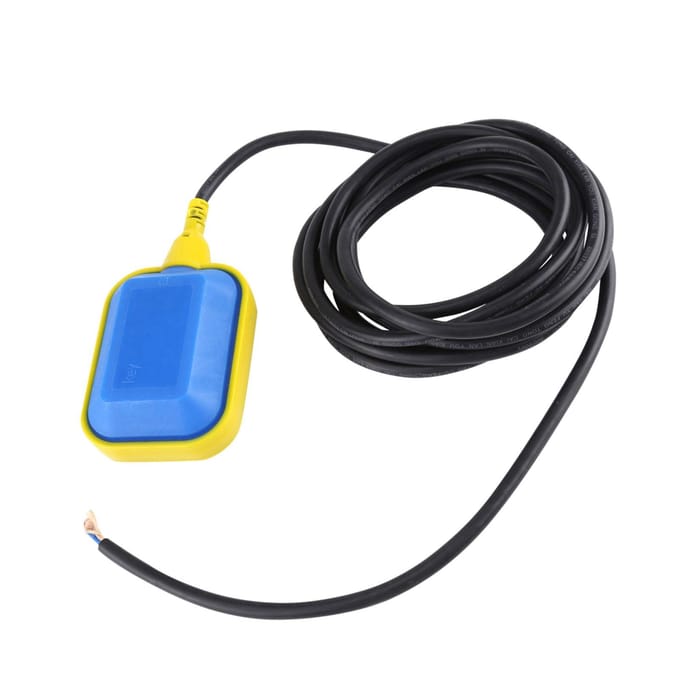 1pc Interrupteur à Flotteur Type Câble Contrôleur Capteur de Niveau d'Eau Liquide (Câble 3,7M)