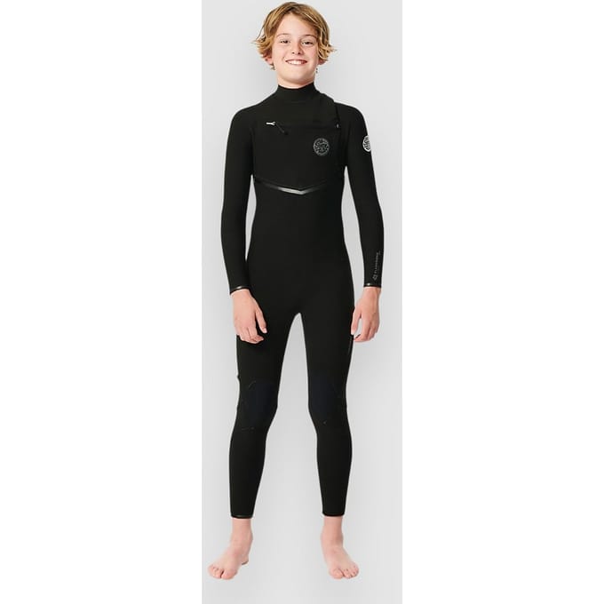Rip Curl Flashbomb 5/3 C/Zip Kids Wetsuit zwart