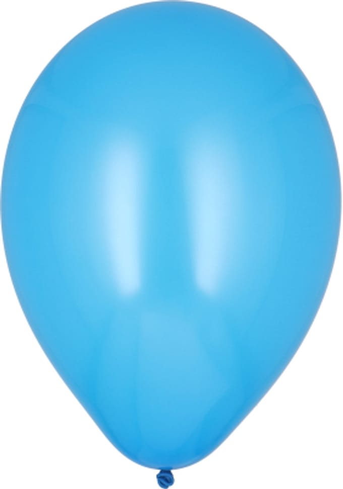 10 Ballonnen Ø 25 cm blauw