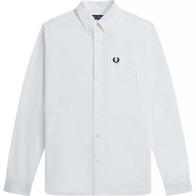 LongSleeve Oxford Shirt - White