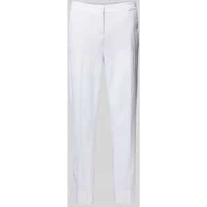 Regular fit stoffen broek met strookzak, model 'Stella'