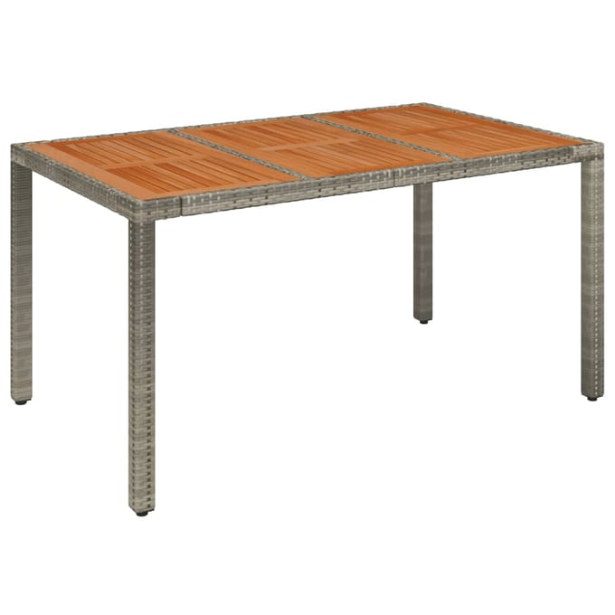 vidaXL - 7-delige - Tuinset - met - kussens - poly - rattan - grijs