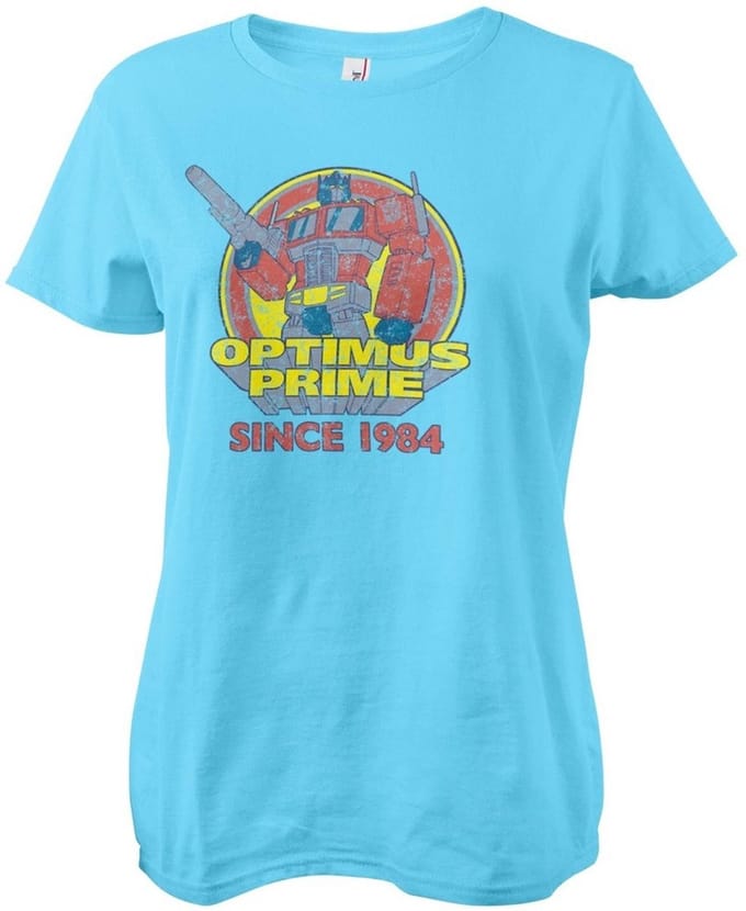 Transformers Optimus Prime - Since 1984 Girly Tee dames-T-shirt, hemelsblauw