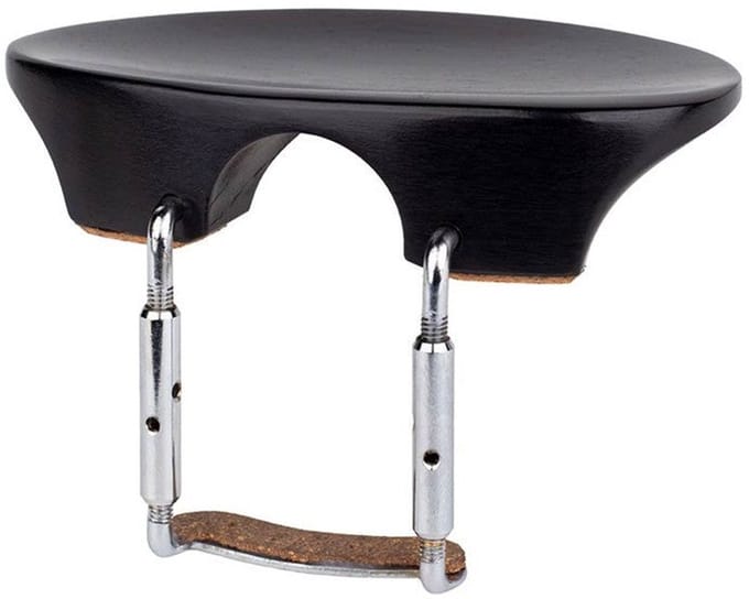 ELS CR-FL-E violin chinrest 'Flesh'-model, ebony