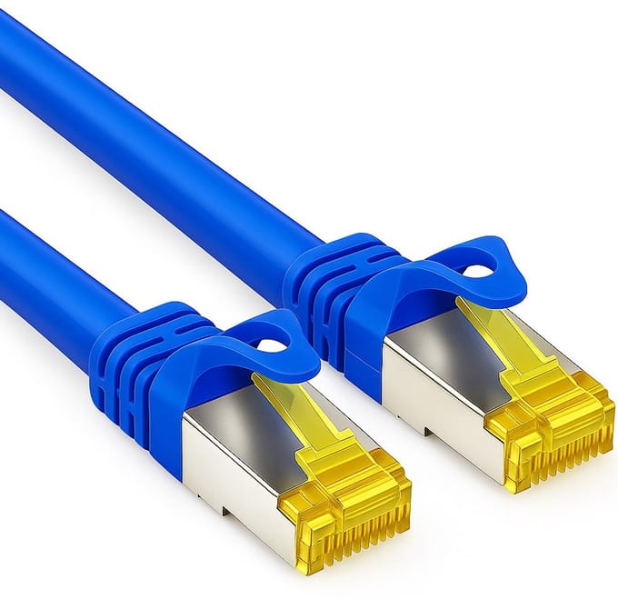 Cat 7 - S/FTP - Netwerkkabel - Patchkabel - Afgeschermd - 10 Gbps - 2 meter – Blauw - Allteq