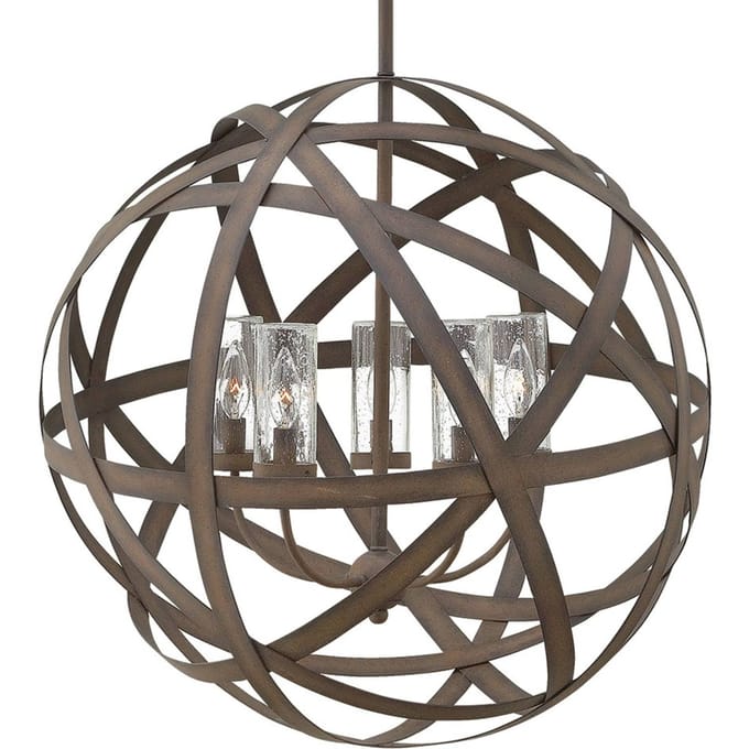 Hinkley LED Kroonluchter | 5X E14 Max 40W | IP44 | Dimbaar | Vintage Iron