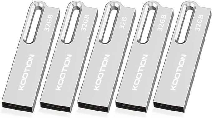 5-pack 32 GB USB 2.0 Flash Drives Opslagsticks met Sleutelhanger
