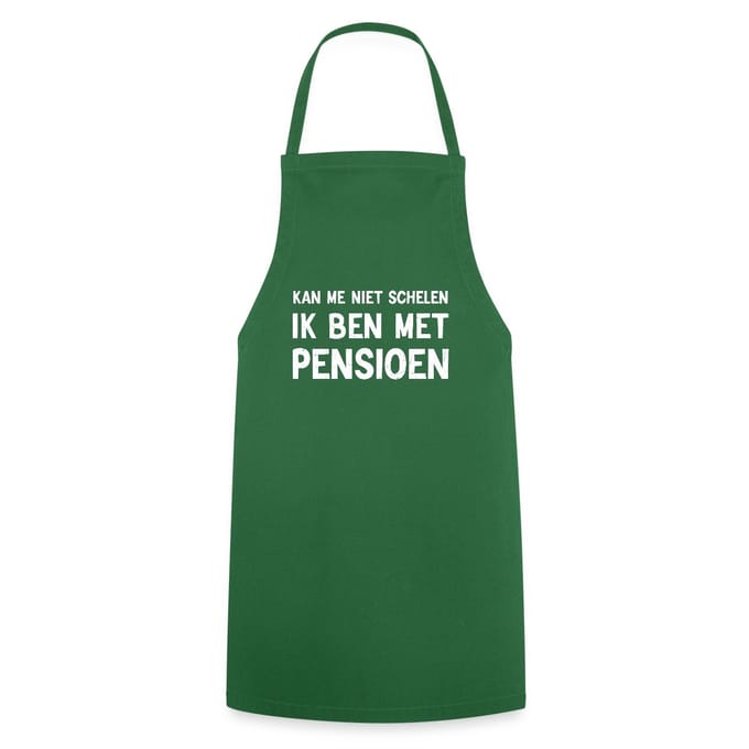 Kan Me Niet Schelen Ik Ben Met Pensioen Keukenschort