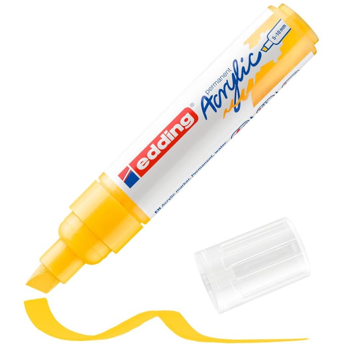 edding 5000 Acrylic "Acrylmarker - Wide" - Verkeersgeel