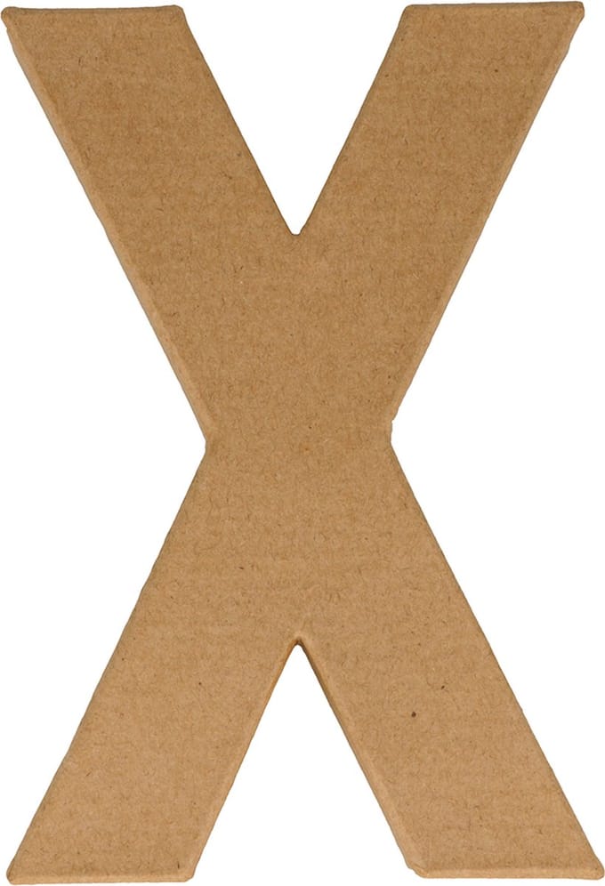 Artemio letter X papier-maché 15 cm