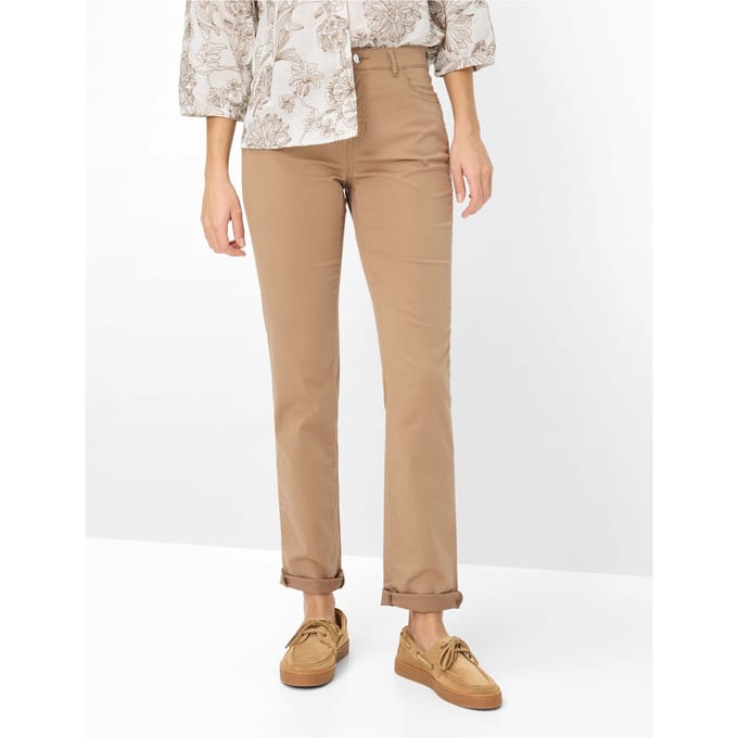 Brax Dames Broek  Style MARY LIGHT MOCHA, bruin, maat 38
