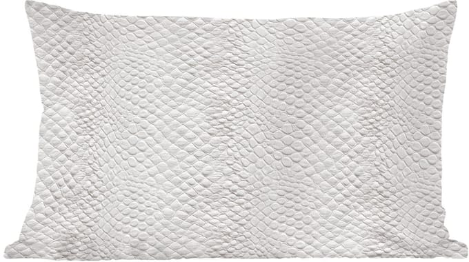 Sierkussens - Kussentjes Woonkamer - 60x40 cm - Slang - Patroon - Wit