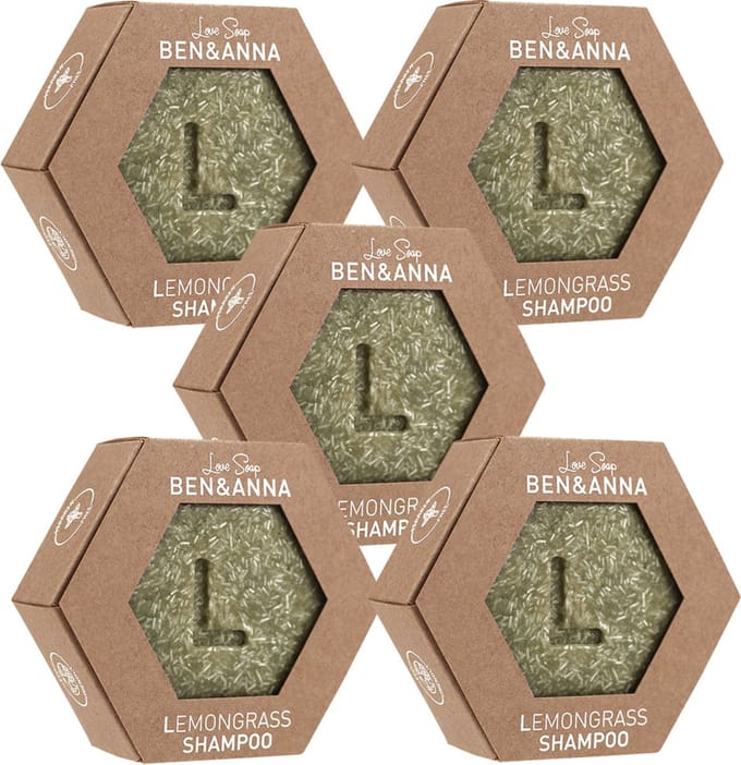 Ben & Anna - Love Soap Lemongrass - Shampoo - 5 pak