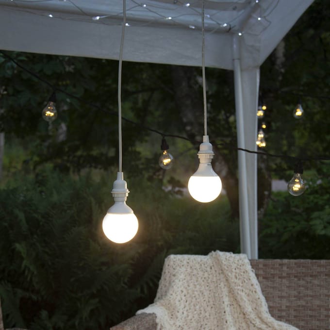 Hanglamp Outdoor IP44 E27 met 5M kabel en Stekker