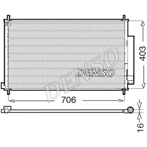 Condensator, airconditioning DENSO DCN40013