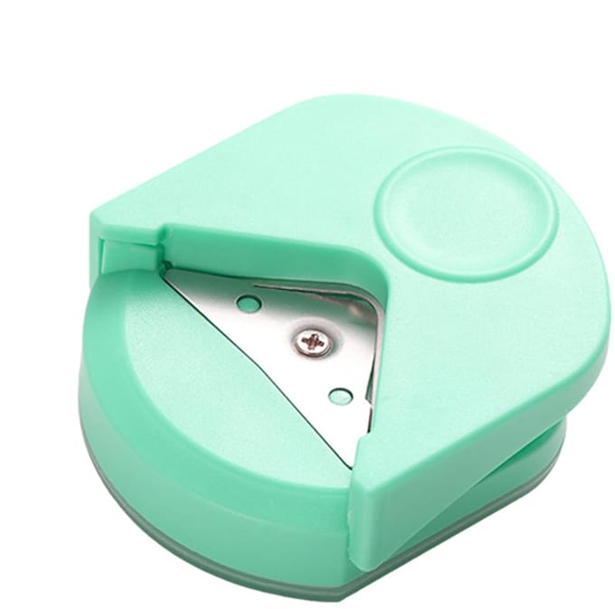 Hoekpons Rond - Papier Afgeronder - Kaarten Maken - Ingebouwde Opvangbak - 4mm Radius - Groen