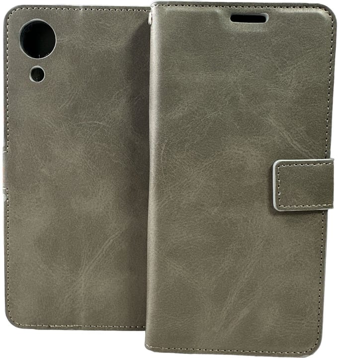 Portemonnee Book Case Hoesje Geschikt voor: Samsung Galaxy A03 Core - grijs