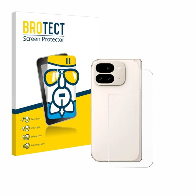 Screenprotector voor Google Pixel 9 Pro Fold (Achterkant) Beschermglas transparant