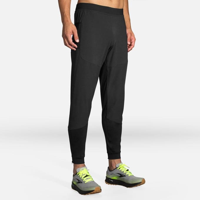 Brooks Switch Hybrid Pant - Trainingsbroek - Zwart - XL