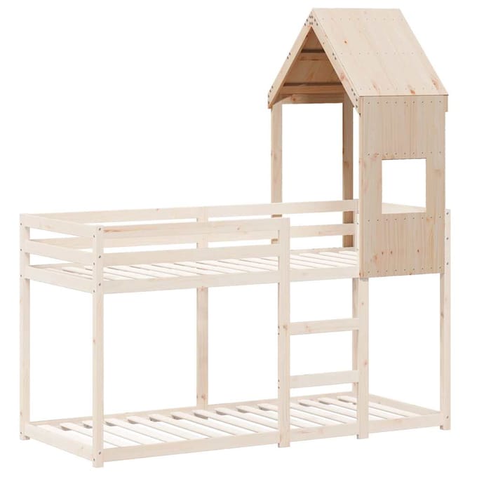 Vidaxl Hemelbed Kap voor Kinderbed, 55X84X132 Cm, Massief Grenenhout