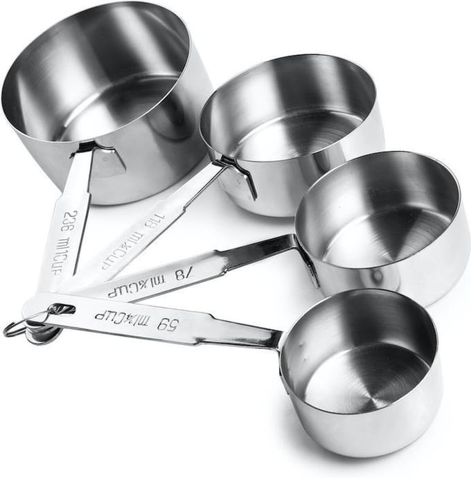 Ibili Maatpannetjes RVS 4 stuks