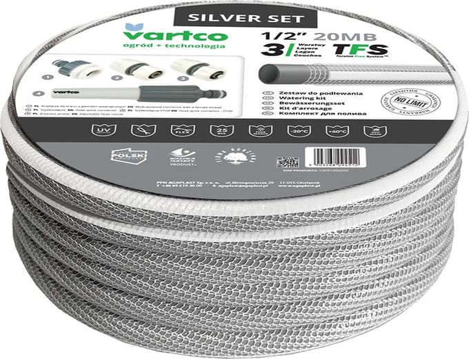 Vartco Silver - Tuinslang / TFS 1/2" 3-lagige - 30m